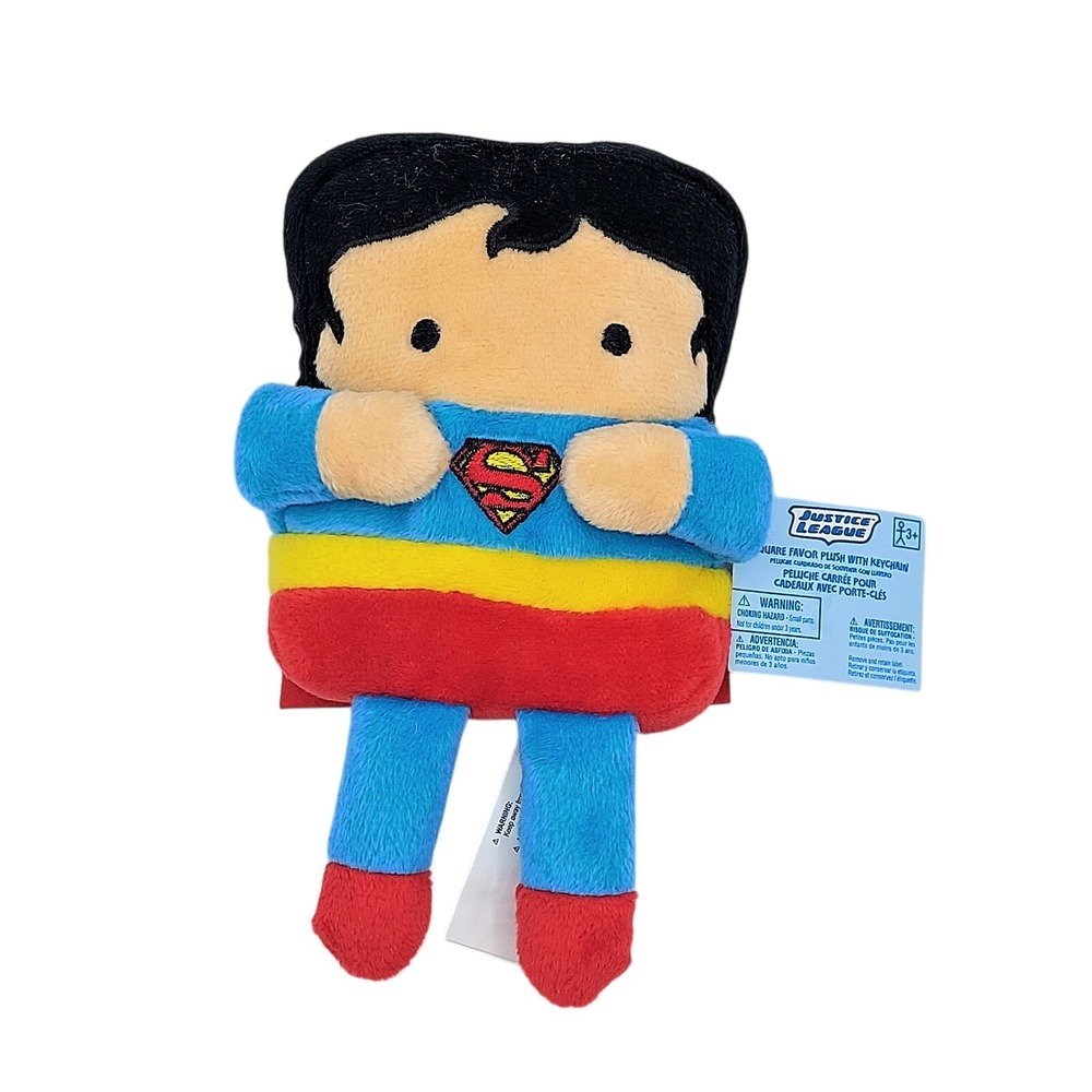 Justice League Square Favor Plush Superman Bag Clip